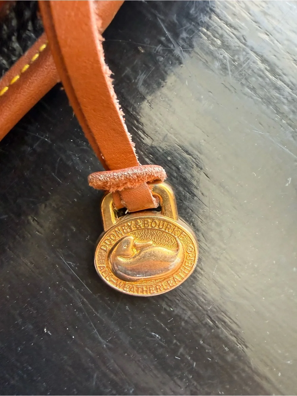 Vintage Dooney & Bourke All-Weather Leather Briefcase / Portfolio Bag